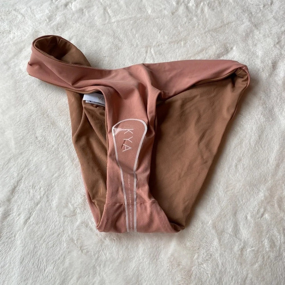 New! Free People x Kya Stella  reversible bikini bottom rose sand 19058 - Picture 8 of 9